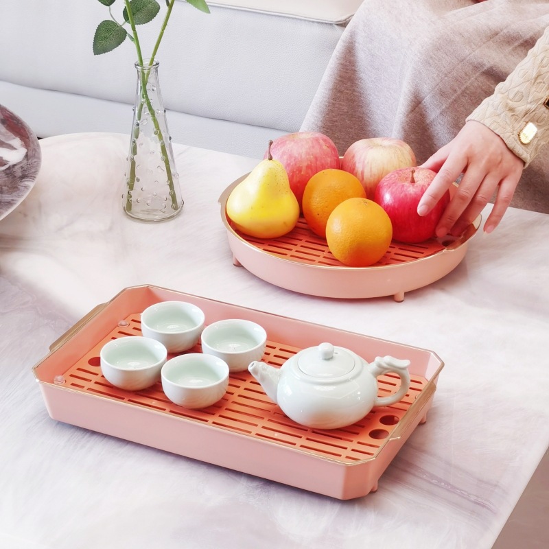Double-layer plastic drying rack for home use