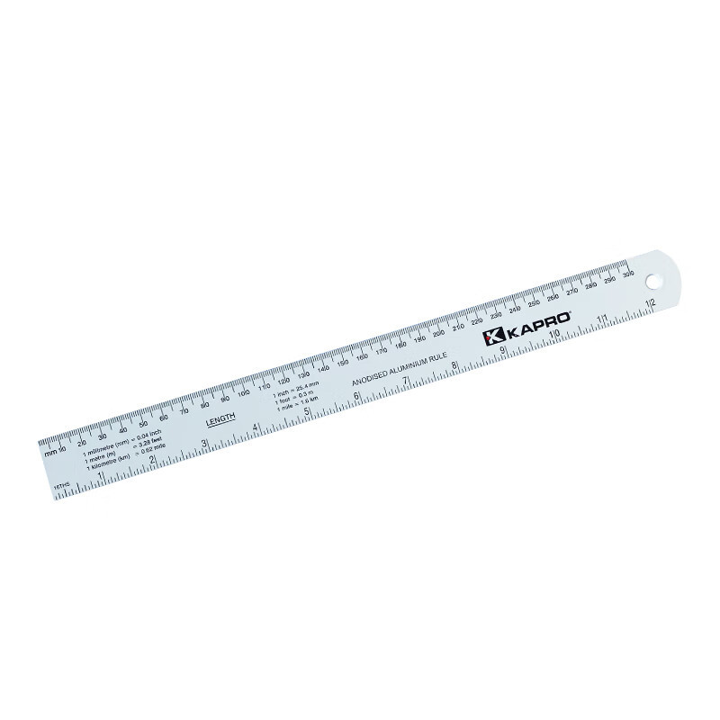 Cape Road 306 regla de alúmina 30cm dibujo profesional dibujo carpintería regla larga 30cm aluminio blanco