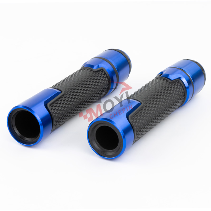 Motorcycle modified aluminum alloy handlebar grips, handlebar covers, throttle grips, rubber anti-slip universal accessories