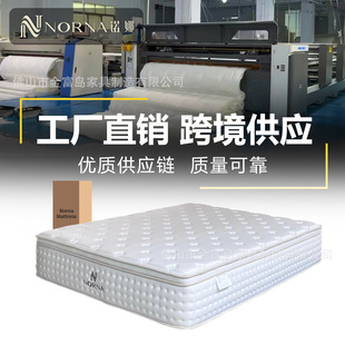 Cross-Border Supply of Compression Mattress for Bedroom and Hotel, Independent Pocket Spring, Jute Coconut Palm Mattress, Simmons