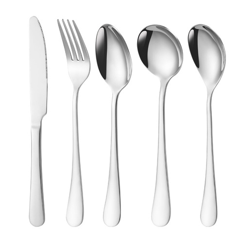 304 stainless steel tableware knife, fork and spoon thickened hotel western steak knife and fork mirror bright 1010 spoon and fork