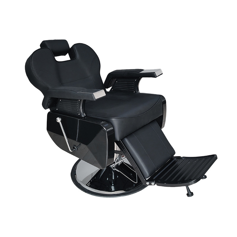 Silla de barbería de cabeza de aceite silla hidráulica gran bomba silla de barbería silla de corte de pelo silla de cremado silla de barbería de masaje elevable