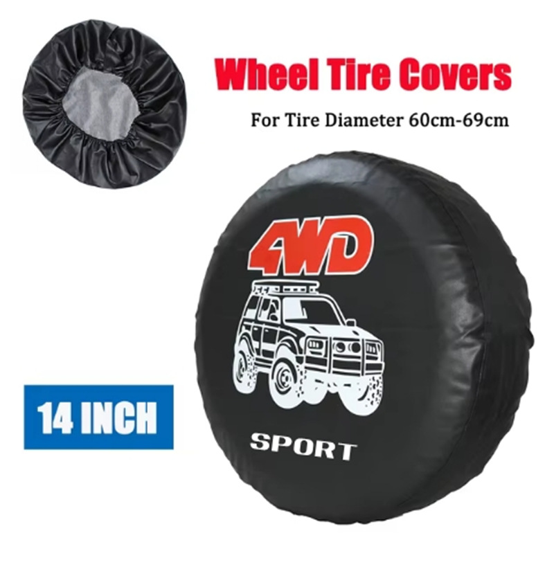 Tire Cover Car Cover 14-17 Inch Protective Cover Tire Cover Dust Cover Suitable for Cars, Electric Cars, Rovers, Off-Road Vehicles