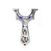 Monster stainless steel, street Olympic slingshot with flat rubber bands, new collection, wholesale