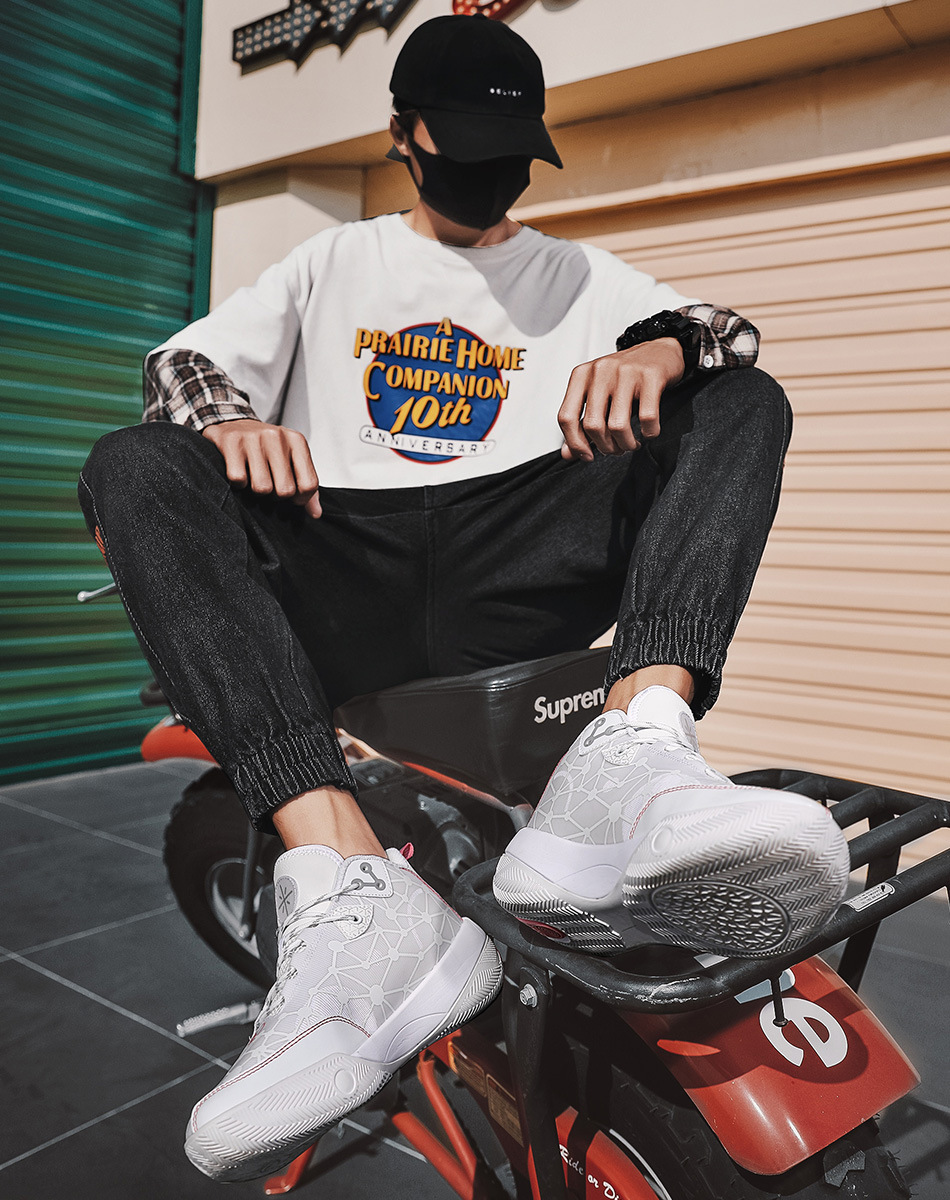 Mirage Basketball Shoes Men's Wade Breathable Real Anti-skid Wear-resistant Children's Sports Shoes_desvips.com