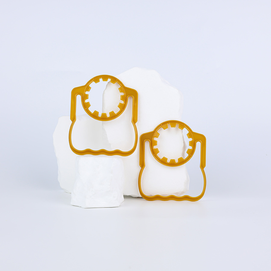 Proveedores al por mayor desechable cubo de agua potable mango de plástico 38 calibre PE mango de cubo de agua mineral mango