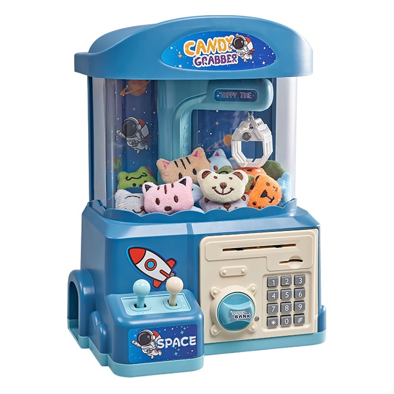Máquina de garras de dibujos animados de dinosaurios Clip de juguete para niños transfronterizos Máquina de gashapon para hombres y niñas Juguetes de máquina de garras de cumpleaños