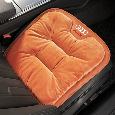 Seat cushion, seat cover A6L/A7L/A4L/Q5L/Q3/Q6/Q4/A8 Warm Cushion - flannel-emma-orange-audi-front-row-1-photo