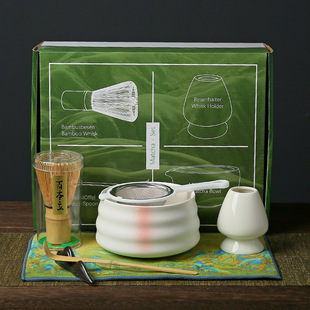 Matcha bowl ceramic Japanese style matcha suit tea bamboo matcha brush baibenli Song Dynasty tea ceremony gift box