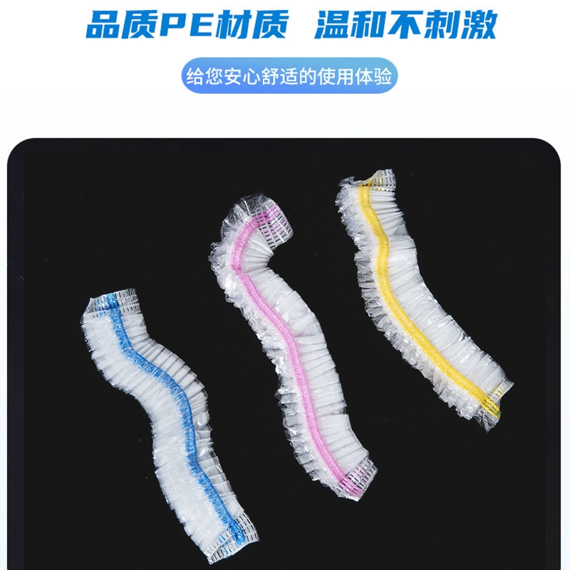 Disposable waterproof shower cap, helmet, hat, hair cap