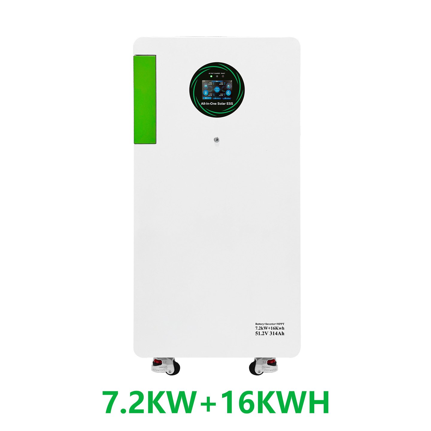 Sistema fotovoltaico de batería de litio doméstico de 16 grados eléctrico de almacenamiento de energía solar en todo uno estándar estadounidense fuera de la red 110V 220V