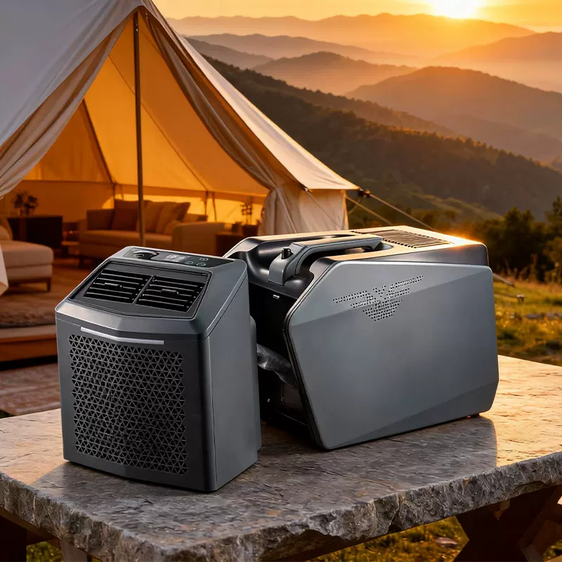 新款户外空调制冷器分体式便携露营空调冷气机冷热风夏天野营必备