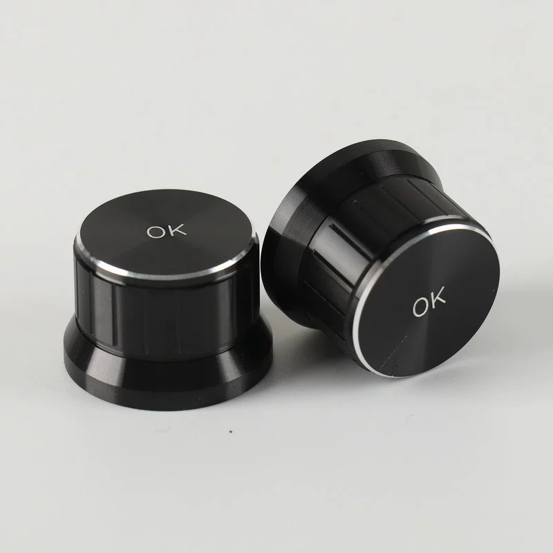 Ручка из алюминиевого сплава 25-25,8X18 черное внутреннее отверстие 6 мм металлическая ручка потенциометра крышка производитель