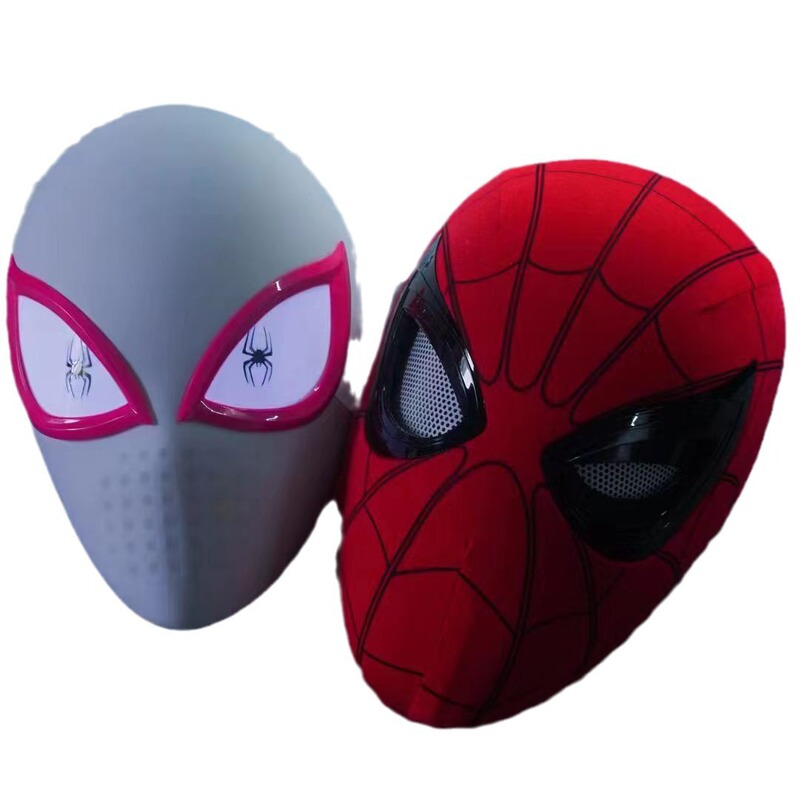 グウェン スパイダーマン ヘッドギア タッチ コントロール ライトアップ Cos センサー マスク マスク スパイダーマン 子供用ヘッドギア|undefined
