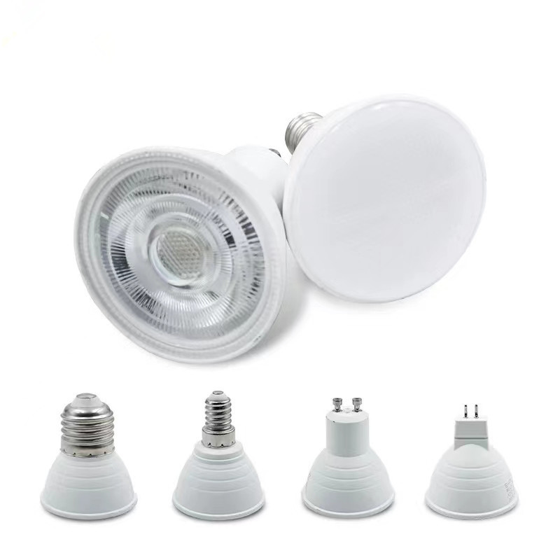Cross-border plastic aluminum LED lamp cup E27 E14 GU10 MR16 LED24 degree 120 degree spotlight in stock supply Cross-border plastic aluminum LED lamp cup E27 E14 GU10 MR16 LED24 degree 120 degree spotlight in stock supply
