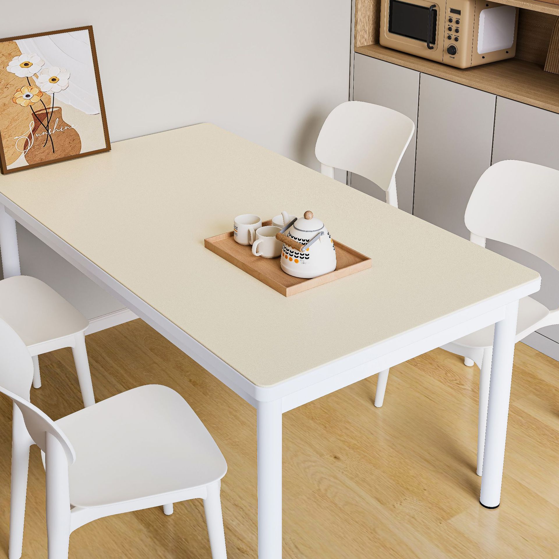 Tablecloth Table Mat No-Wash Waterproof Oil-Proof Anti-Scalding Dining Table Table Mat High-End Living Room Coffee Table Mat Desktop Protection Mat