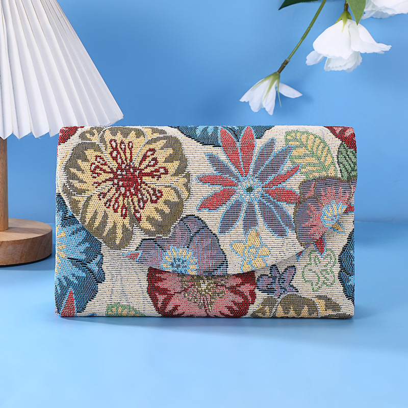 New Fashionable Floral Ethnic Style Bag, Large Capacity Handbag, Banquet Party Dress Bag, Cheongsam Bag, Clutch Bag