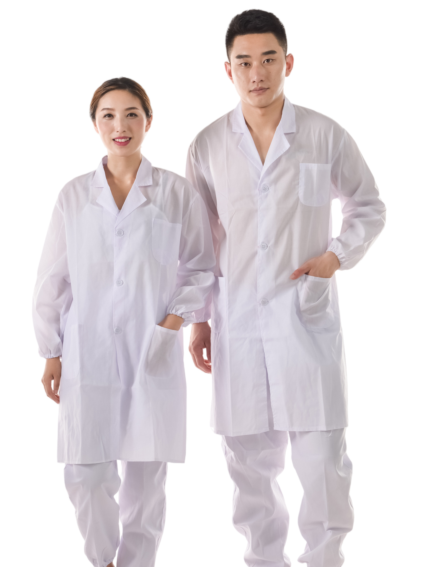 เสื้อคลุมสีขาวแขนยาว [บางพิเศษ] รุ่น 110 / S/160 น้ำหนัก 45-50kg