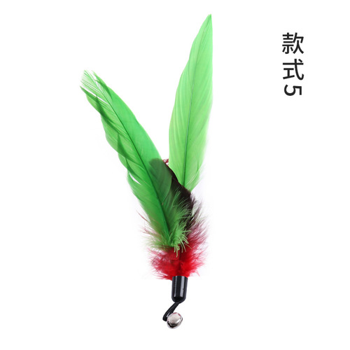 Manufacturer wholesale cat teaser replacement head, cat teaser feather replacement head, pearl big bird cat teaser accessories