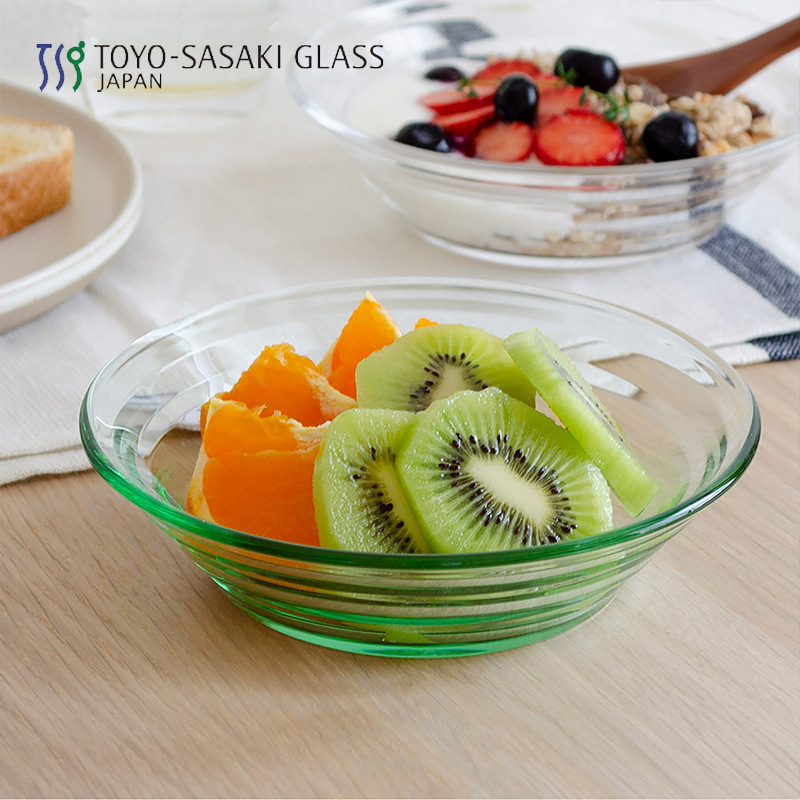 Japanese Toyo Sasaki imported glass bowl fruit salad bowl dessert bowl cold dish Plate lead-free glass tableware Japanese Toyo Sasaki imported glass bowl fruit salad bowl dessert bowl cold dish Plate lead-free glass tableware