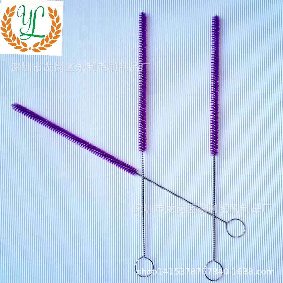 纯紫色毛刷 医用清洗刷 咖啡机刷 清洁豆浆机刷 深圳永利毛刷直售