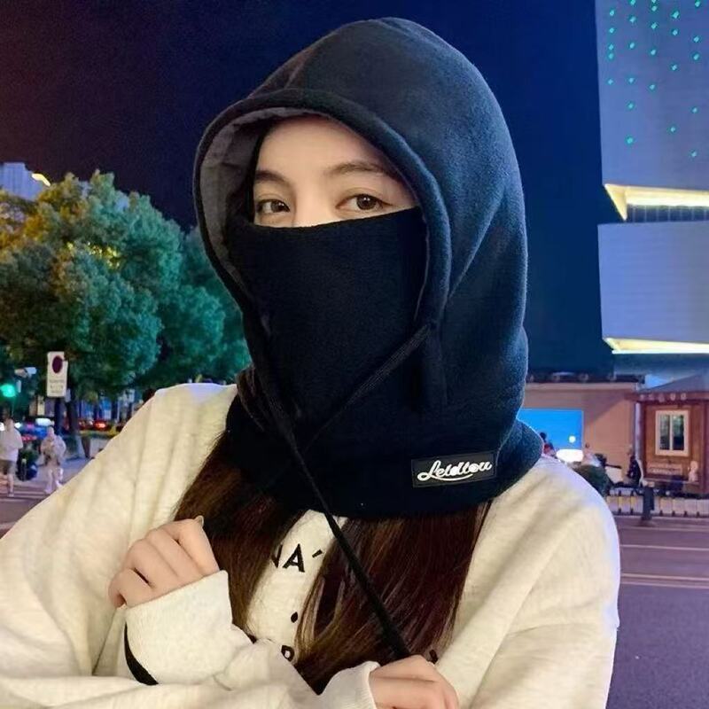 防风保暖帽子口罩护耳围脖一体冬季加绒防寒套头帽新款户外骑行帽|undefined