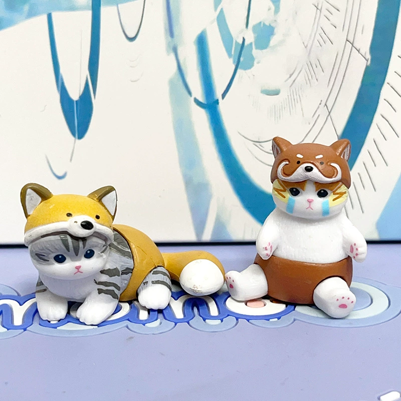 Японские игрушки: акула, кролик, капсульная игрушка, лиса, енот, кот