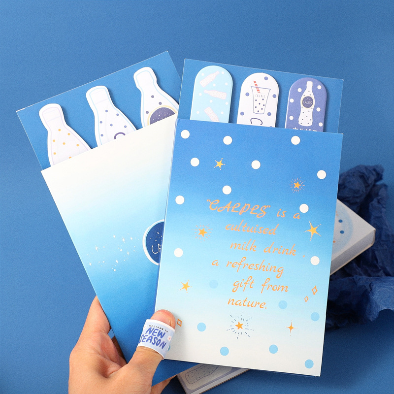 Sticky Note Set Combination Kit, Hakodate Japanese Style Cultural & Creative Student Stationery, Multifunctional Notebook, Gift