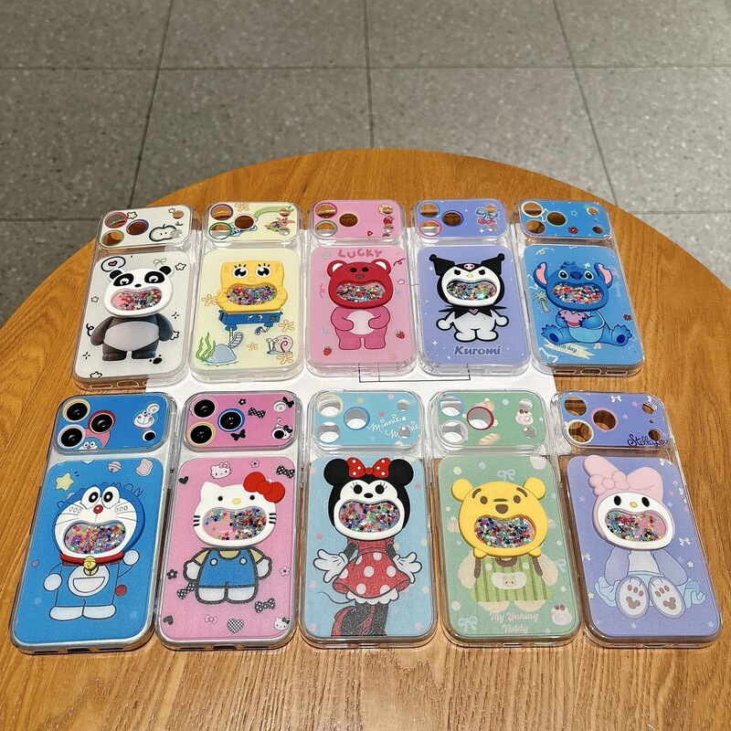 Suitable for Apple 18Promax Flat Round Ears Phone Case Patrick Star Spongebob Iphone17 Protective Cover Suitable for Apple 18Promax Flat Round Ears Phone Case Patrick Star Spongebob Iphone17 Protective Cover