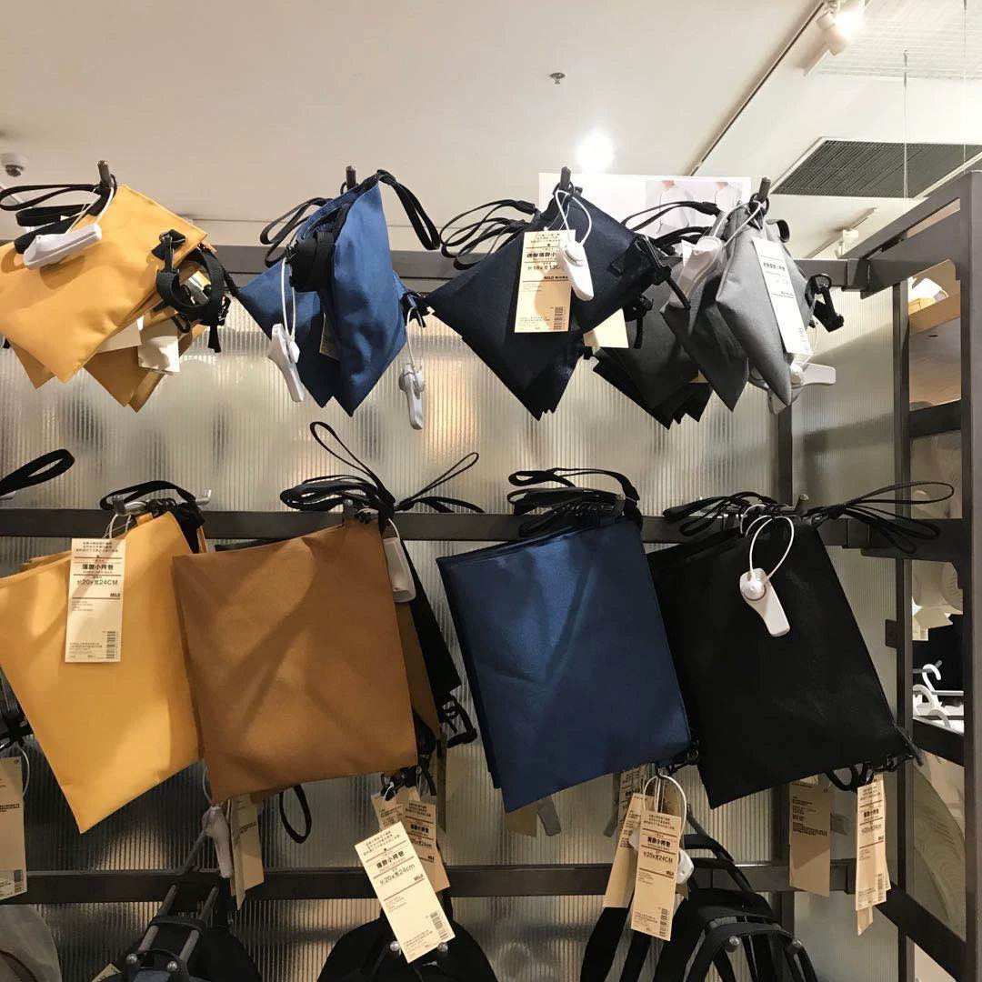 Японский стиль без печати, не легко окунается в воду, наклонный рюкзак для мобильного телефона, маленькая сумка на плечо, мужская и женская сумка на плечо, дикая повседневная маленькая квадратная сумка