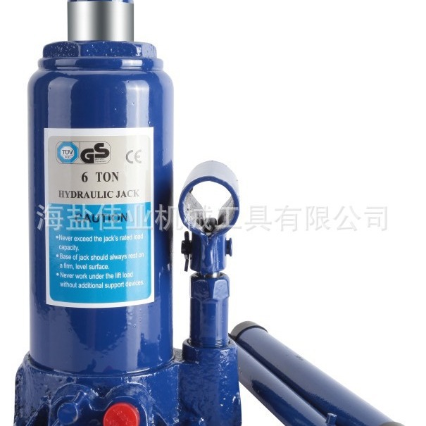 【厂家直销 大量出口】6T立式油压千斤顶（带安全阀）欧式千斤顶