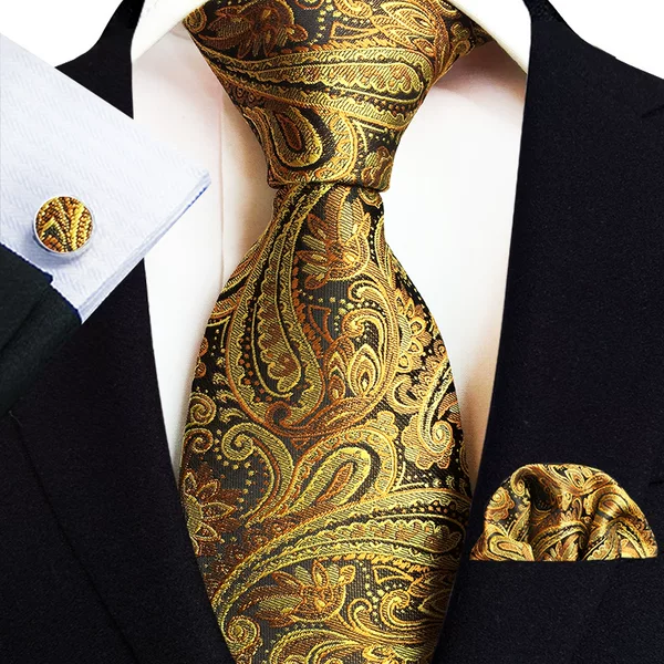 Yongfeng Spot Direct Supply 2025 Paisley Waist Flower Men's Tie Flap Pocket Pants Square Cuffs Three-Piece Suit