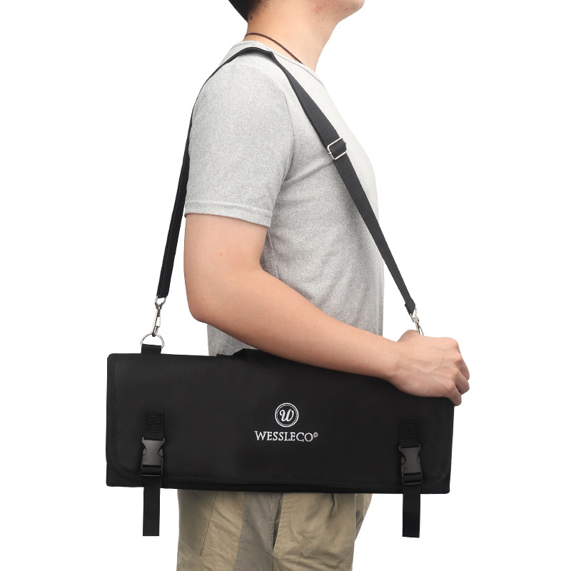 wessleco slicing knife tool bag outdoor portable chef knife bag cross-border hot camping picnic tool bag