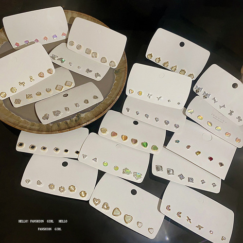 925 silver needle exquisite bow set earrings for women ins style high-end design temperament internet celebrity ear jewelry wholesale