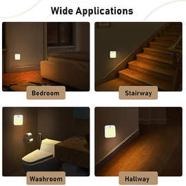 开关调光感应灯无极调光夜灯插电运动感应灯人体红外欧美英澳规