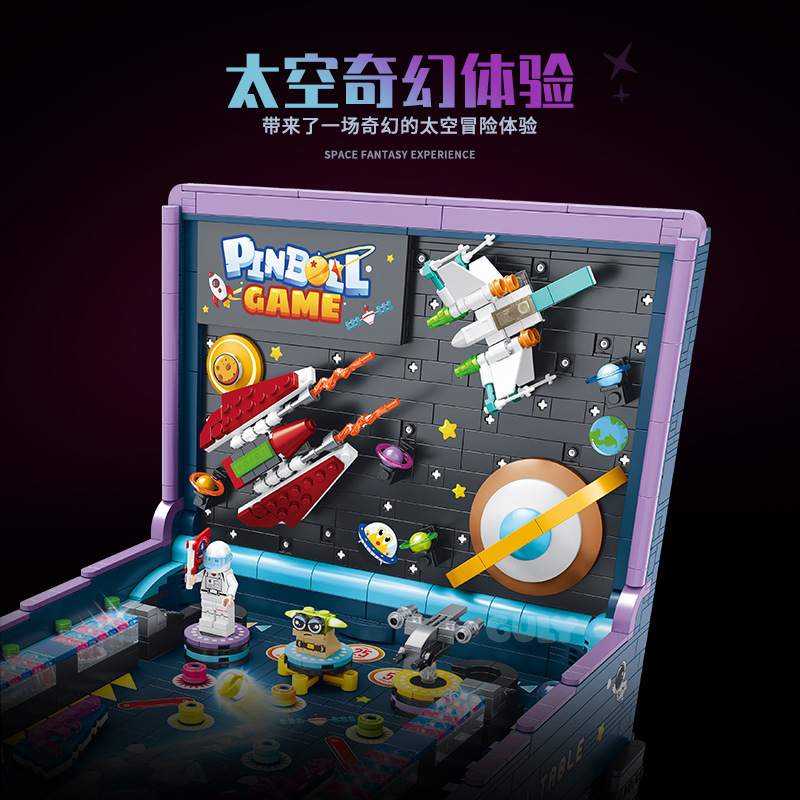 Producto popular transfronterizo: Juego de mesa de pinball Guli 60526, juguete de bloques de construcción para armar, regalo para niños y chicos. image 4