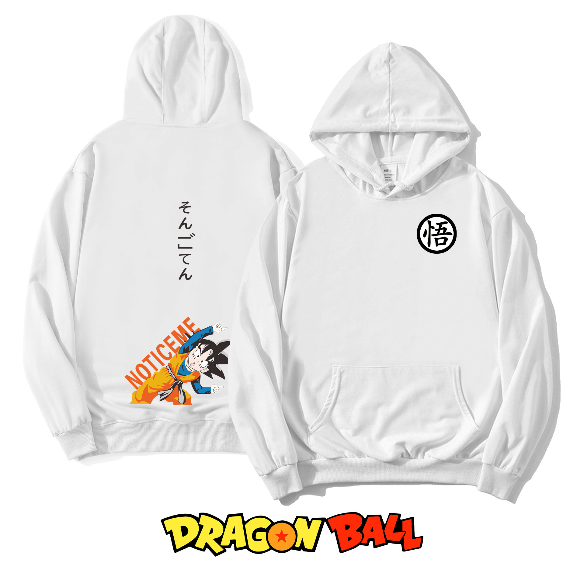 Anime Dragon Ball sudadera con capucha Wukong impresión periférica para hombres y mujeres tendencia tops sueltos pareja suéter chaqueta casual