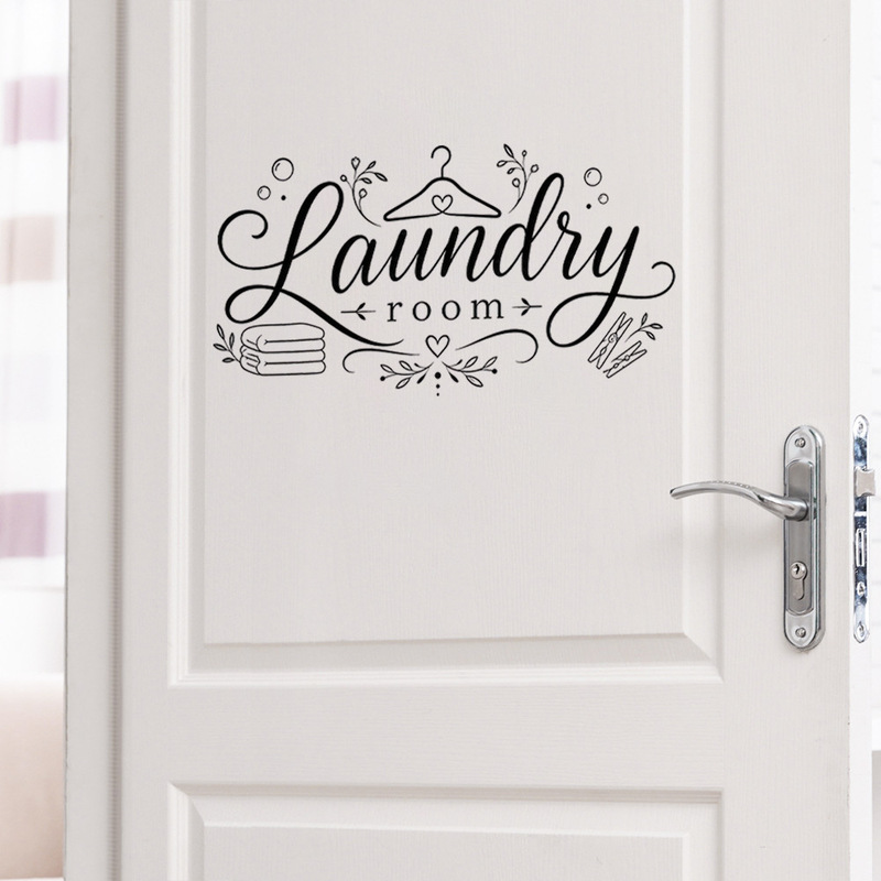Amazon Laundry Room Themed Clothes Hanger Letter Decoration Wall Stickers Bathroom Background Wall Beautification Decorative Wall Stickers Wholesale Amazon Laundry Room Themed Clothes Hanger Letter Decoration Wall Stickers Bathroom Background Wall Beautification Decorative Wall Stickers Wholesale