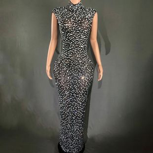 Slim-Fit Long Dress Sleeveless Long dress Dress Cheongsam Split New