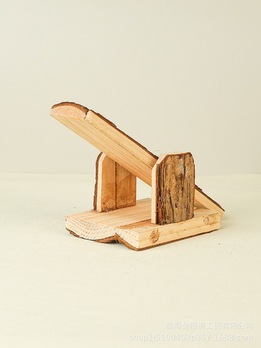 Hamster Supplies Seesaw Natural Log Toy Golden Bear Pet Supplies DIY Cage Gnawing and Molaring Combination