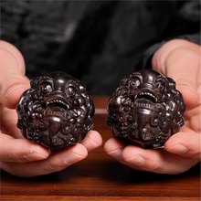 手工精雕印度小叶紫檀海南黄花梨貔貅保健手球手把玩件手把件文玩