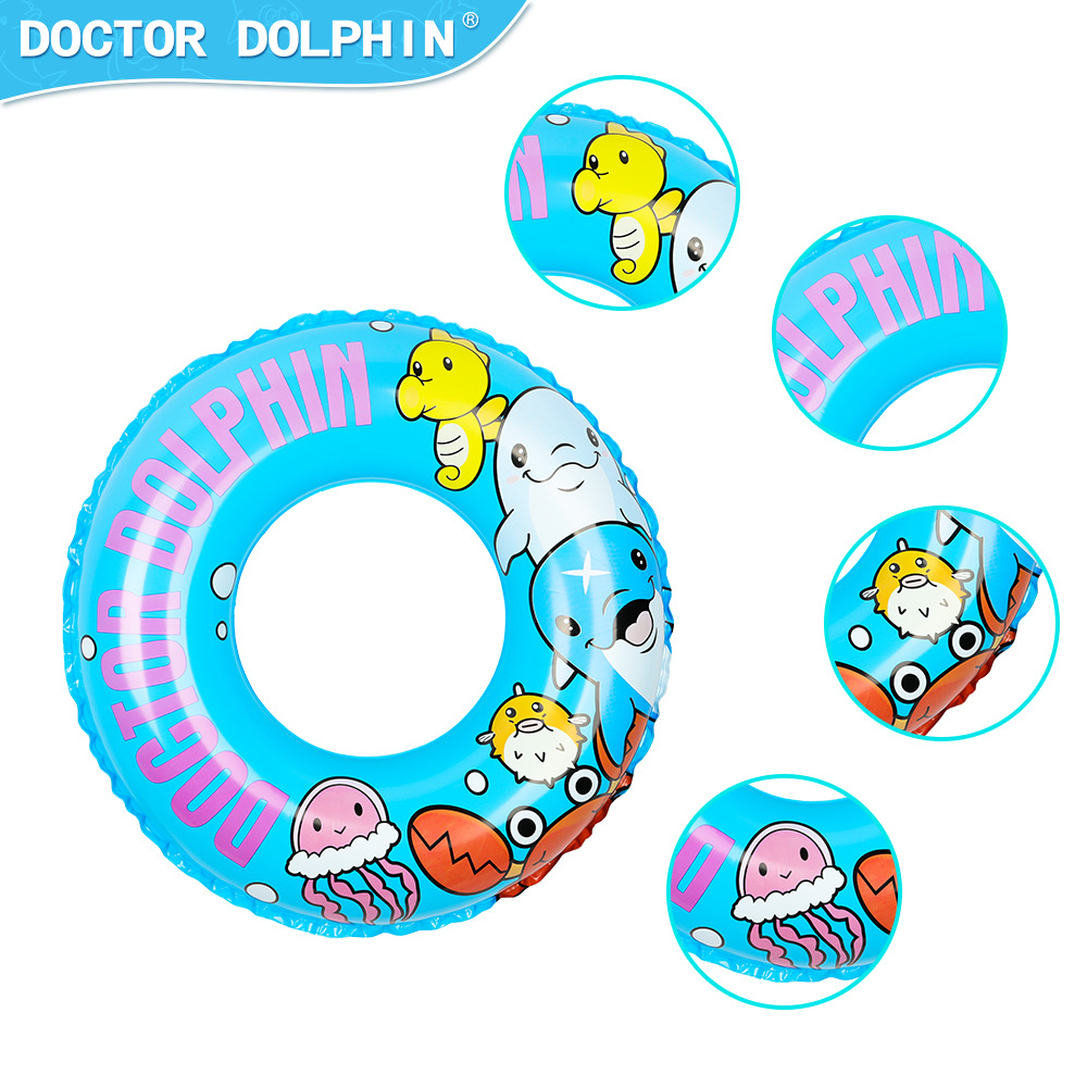 Doctor Dolphin | Anillo de natación inflable para niños PVC engrosado anillo de natación redondo