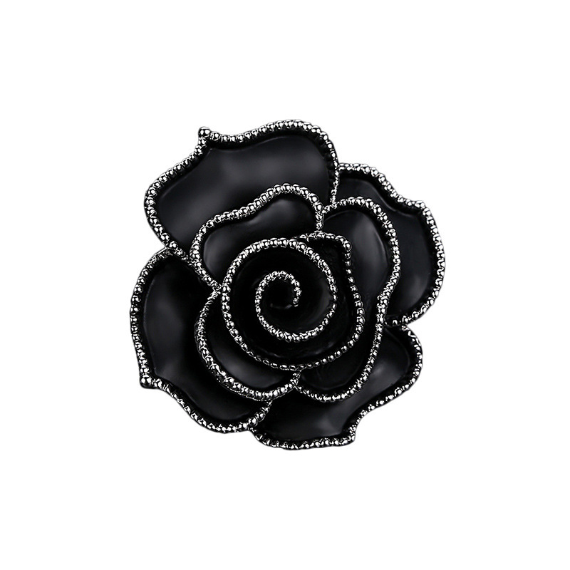 Spilla camelia elegante da donna accessorio vintage raffinato_voghion.com