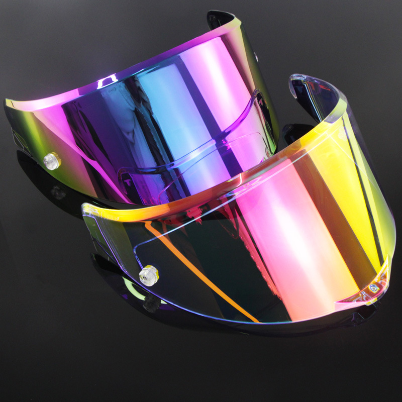 Pista Motorcycle Helmet Lens Gprr Corsa Dark Tea Electroplated Silver Goggles Motorcycle Helmet Lens in Stock