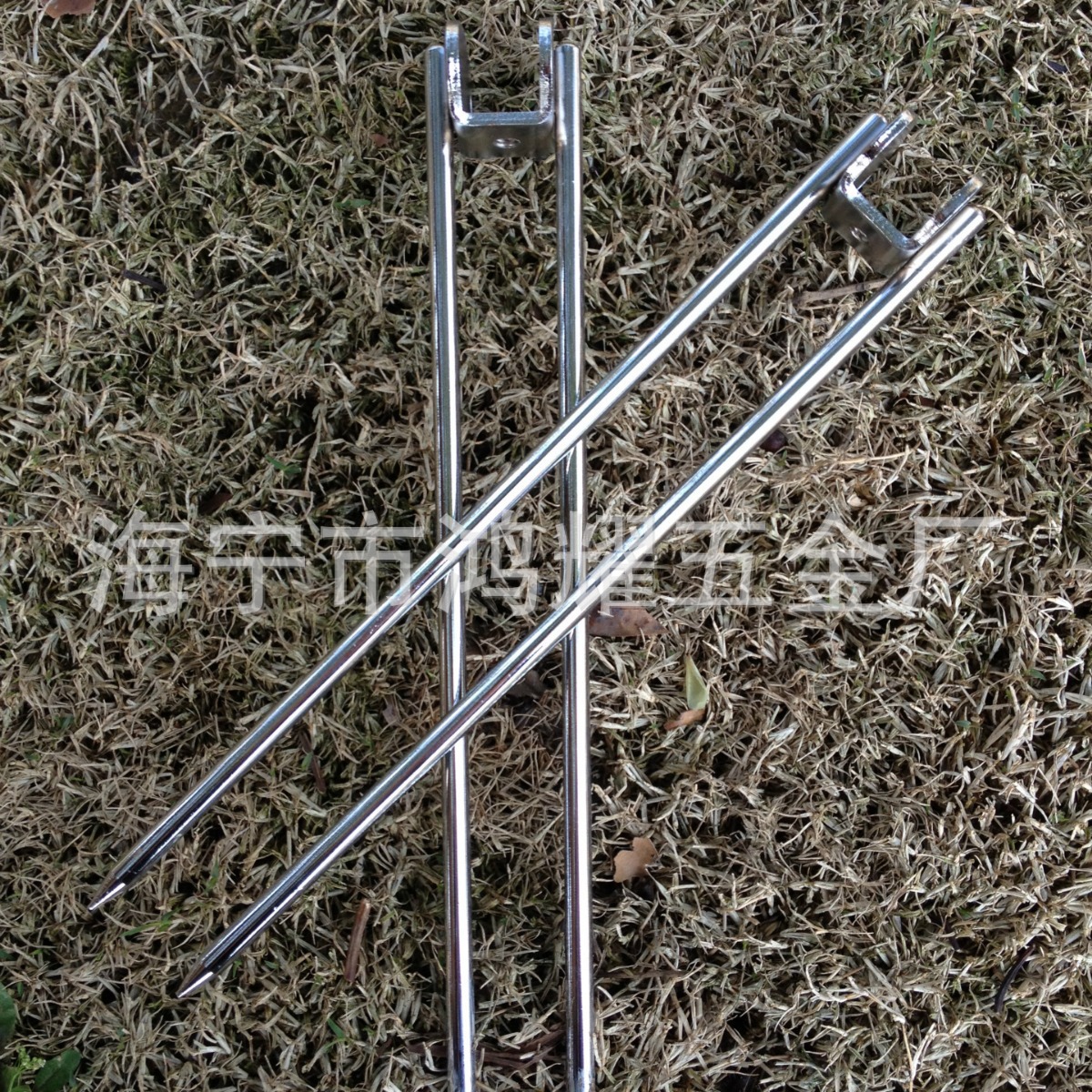 金属件，鱼竿地插，调节地插，镀铬地插