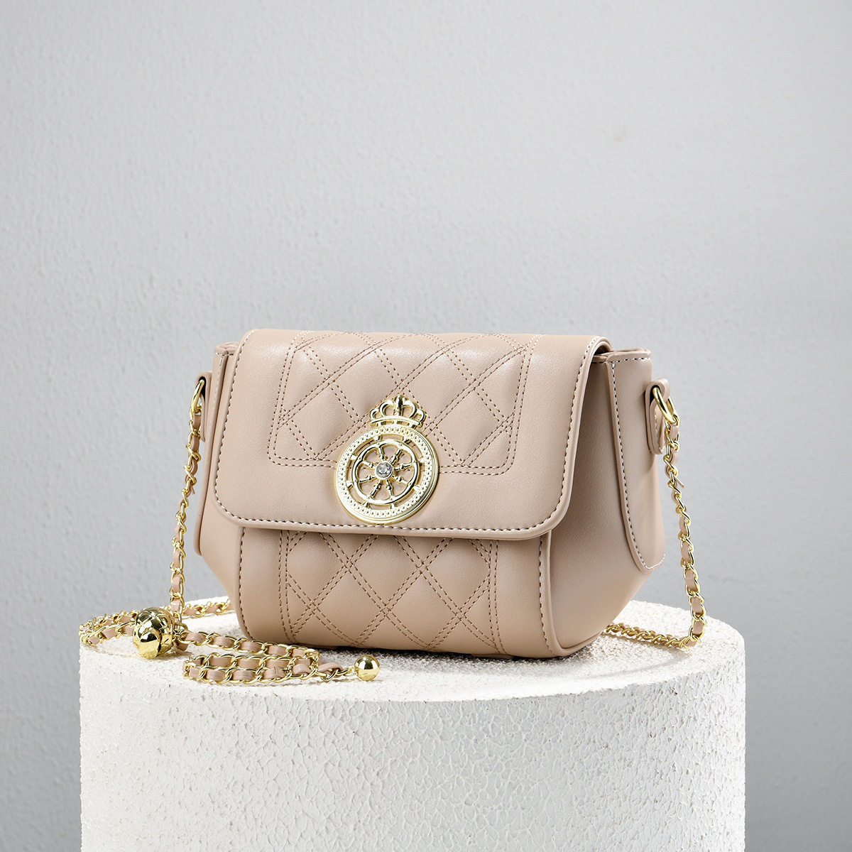 Bolso de moda universal pequeño bolso de hombro simple y compacto bolso de mochila casual de color sólido bolsas transfronterizas