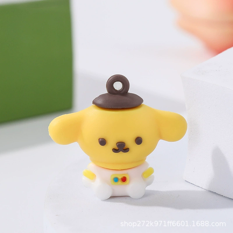 Ключница (Sanrio) кулон из силикона Kuromi, милый рождественский талисман, 3 × 1 × 4 см, assorted