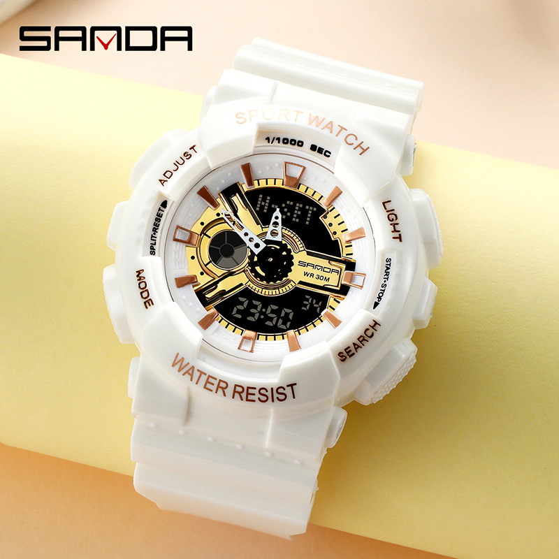 Universal fashionable electronic waterproof trend men's watch for…