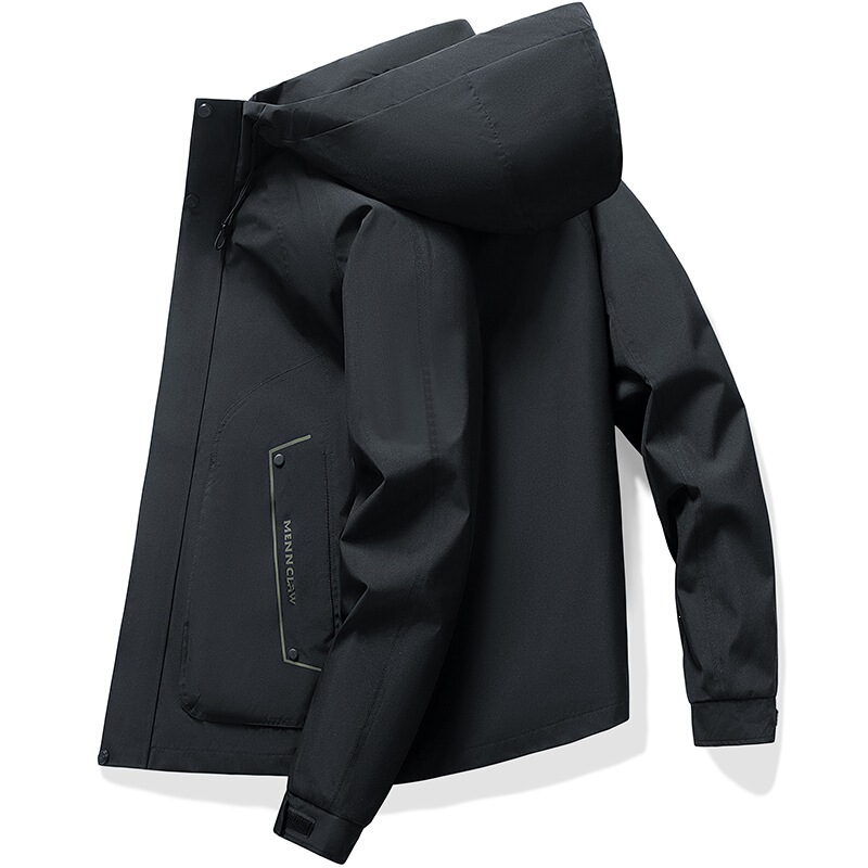 Cross-border wholesale of new autumn jackets for men, American style versatile hooded three-proof casual large pocket soft shell jacket Cross-border wholesale of new autumn jackets for men, American style versatile hooded three-proof casual large pocket soft shell jacket
