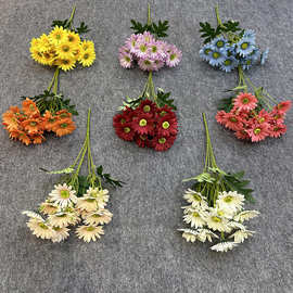 批发仿真花束波斯菊婚庆礼堂家居布景装饰野菊花跳兰菊小清新绢花
